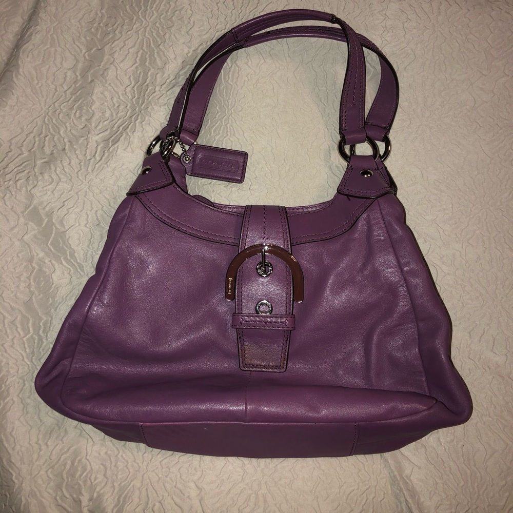 Coach purple purse